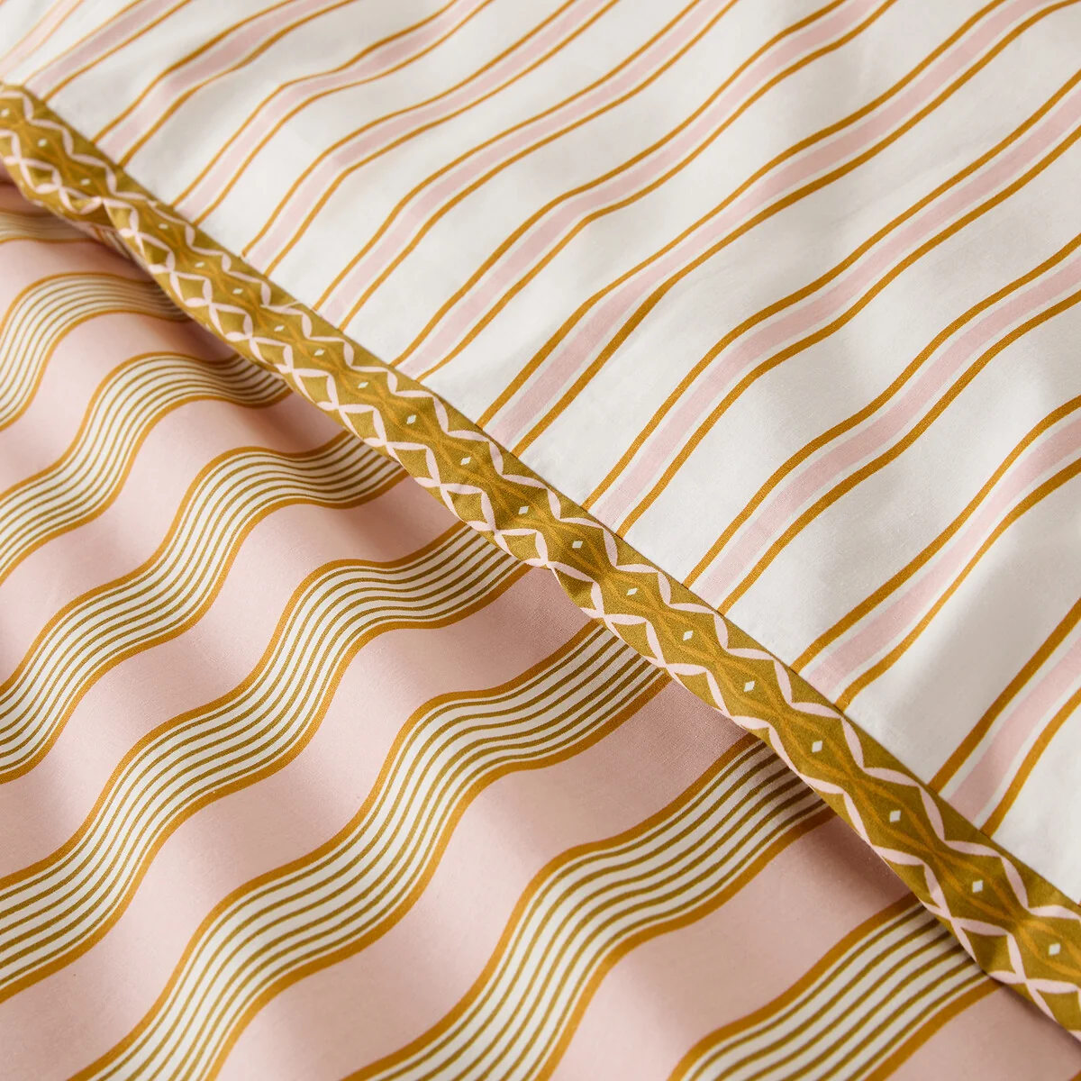 Alison Striped Cotton Percale Duvet Cover – image 4