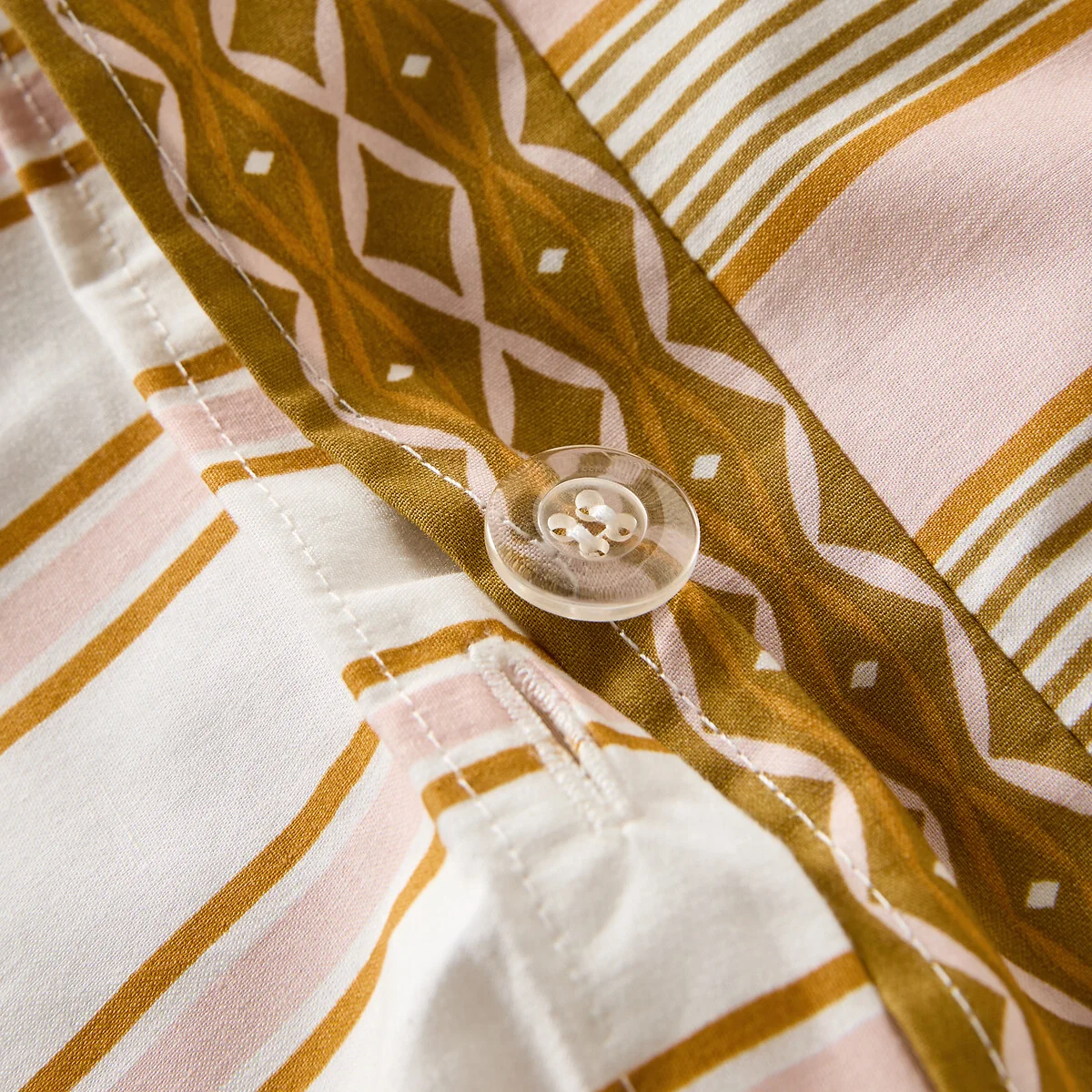 Alison Striped Cotton Percale Duvet Cover – image 5