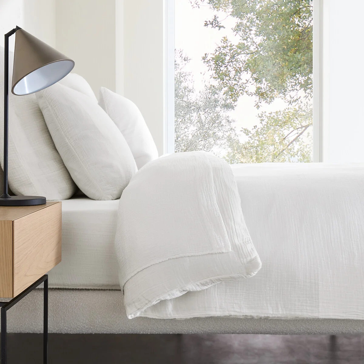 Yafa 100% Organic Cotton Muslin 200 Thread Count Duvet Cover – image 2