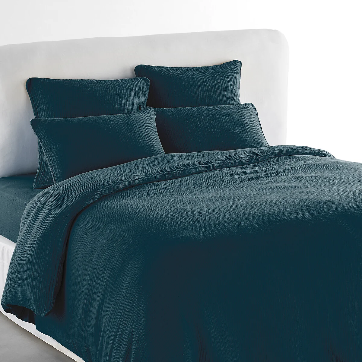 Yafa 100% Organic Cotton Muslin 200 Thread Count Duvet Cover – image 1