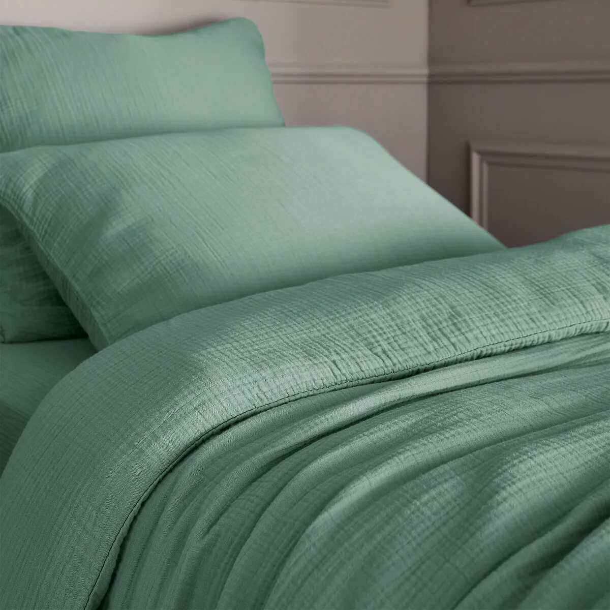 Yafa Organic Cotton Muslin 200 Thread Count Duvet Cover – image 2