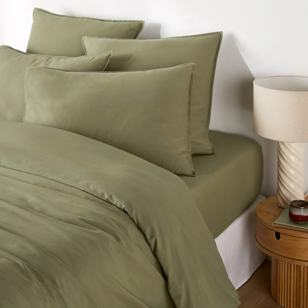 Scenario Plain 100% Washed Cotton Duvet Cover – image 2