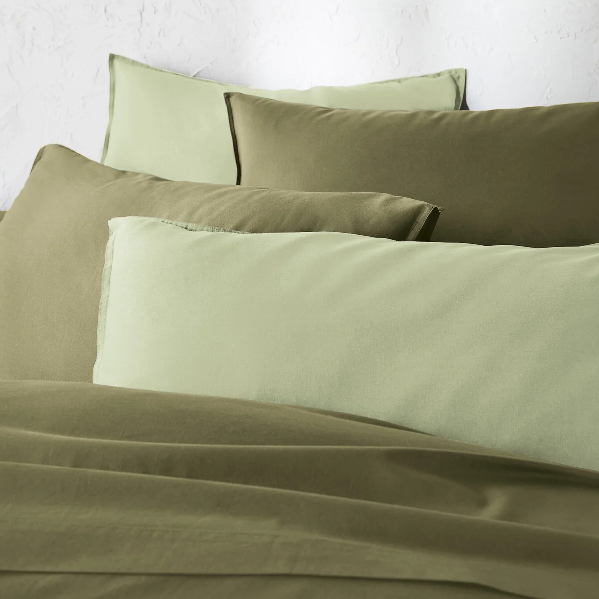 Scenario Plain 100% Washed Cotton Duvet Cover – image 3