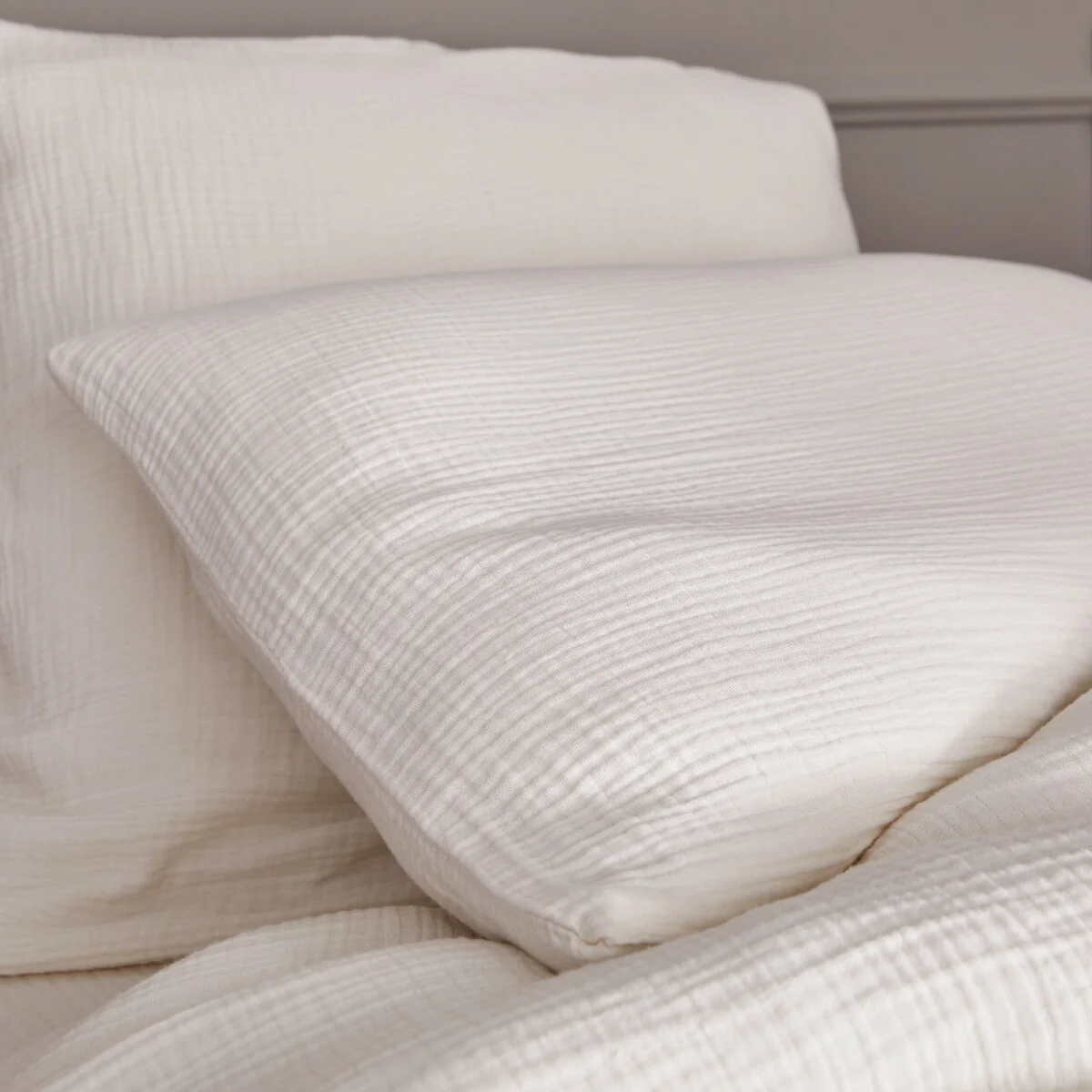 Yafa Organic Cotton Muslin 200 Thread Count Duvet Cover – image 4