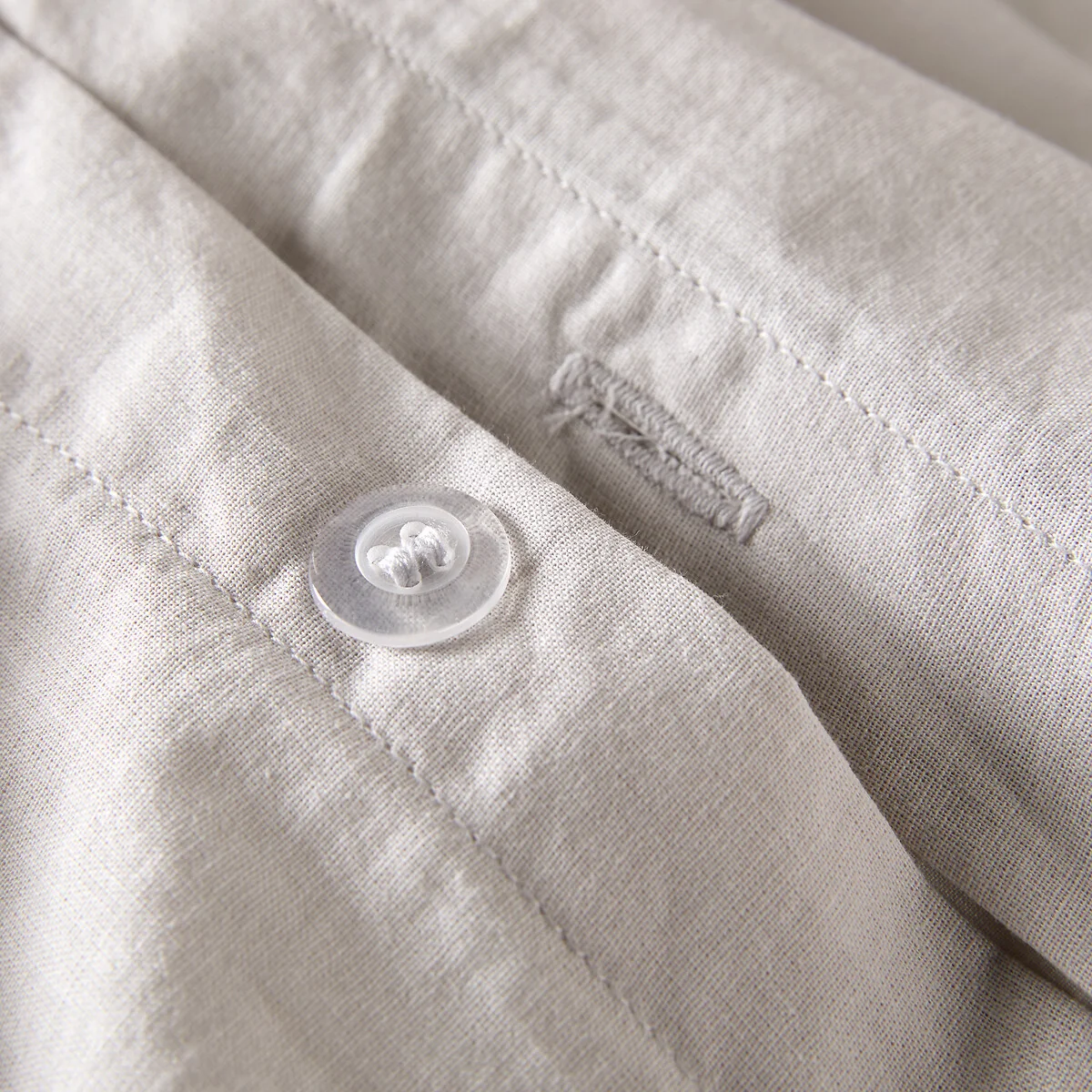 Scenario Plain 100% Washed Cotton Duvet Cover – image 5