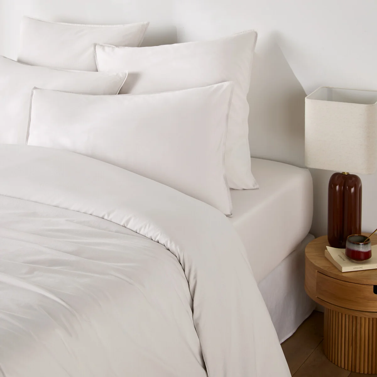 Scenario Plain 100% Washed Cotton Duvet Cover – image 1