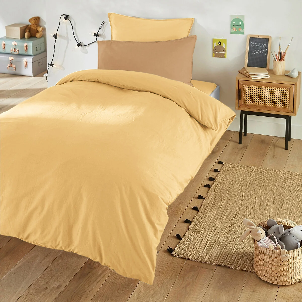 Scenario 100% Washed Cotton Duvet Cover – image 1