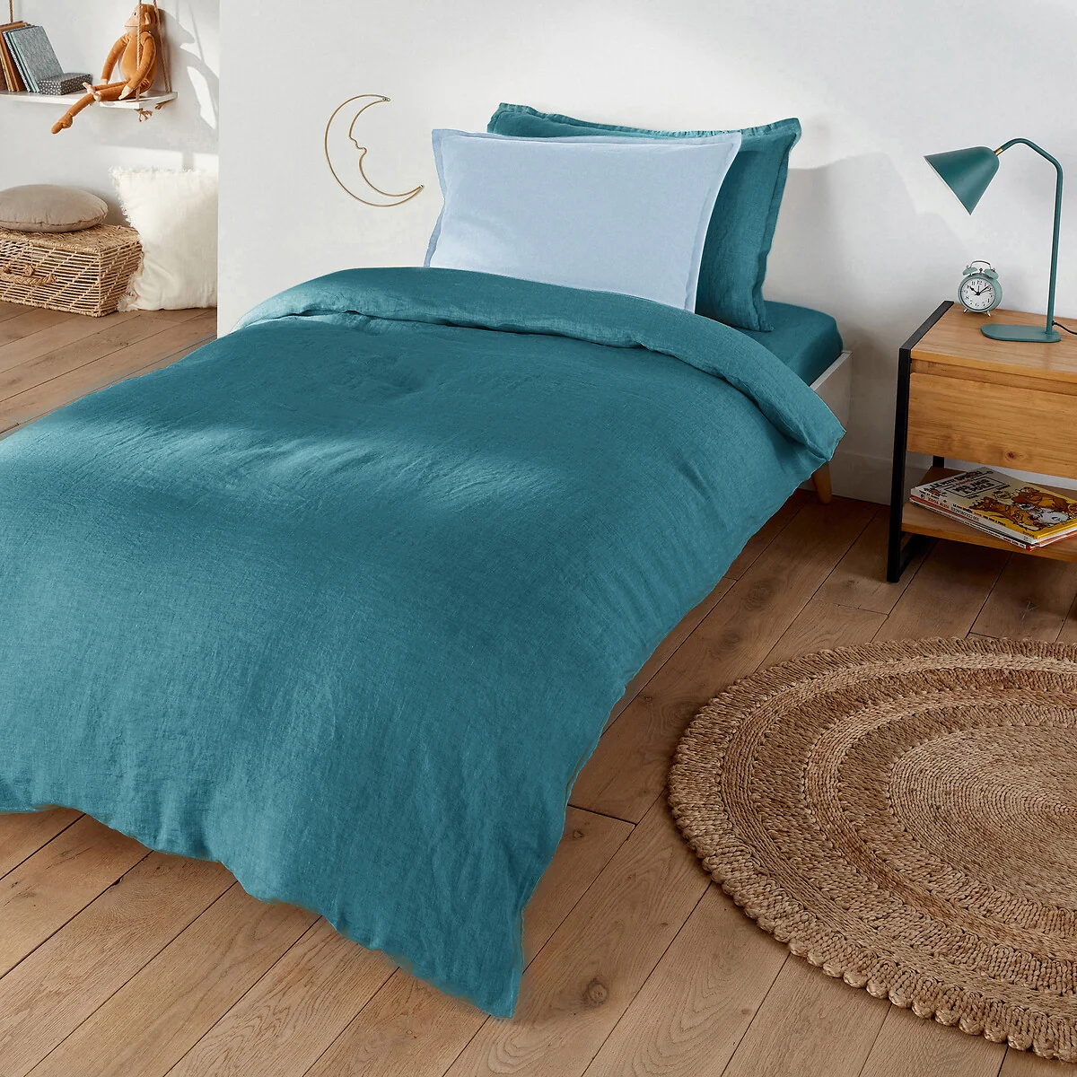 Linot Plain 100% Washed Linen Duvet Cover – image 1