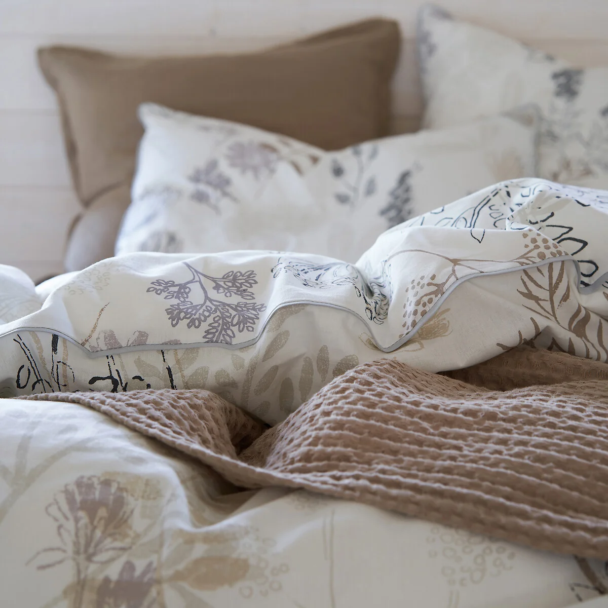 Romarin Floral 100% Cotton Duvet Cover – image 2