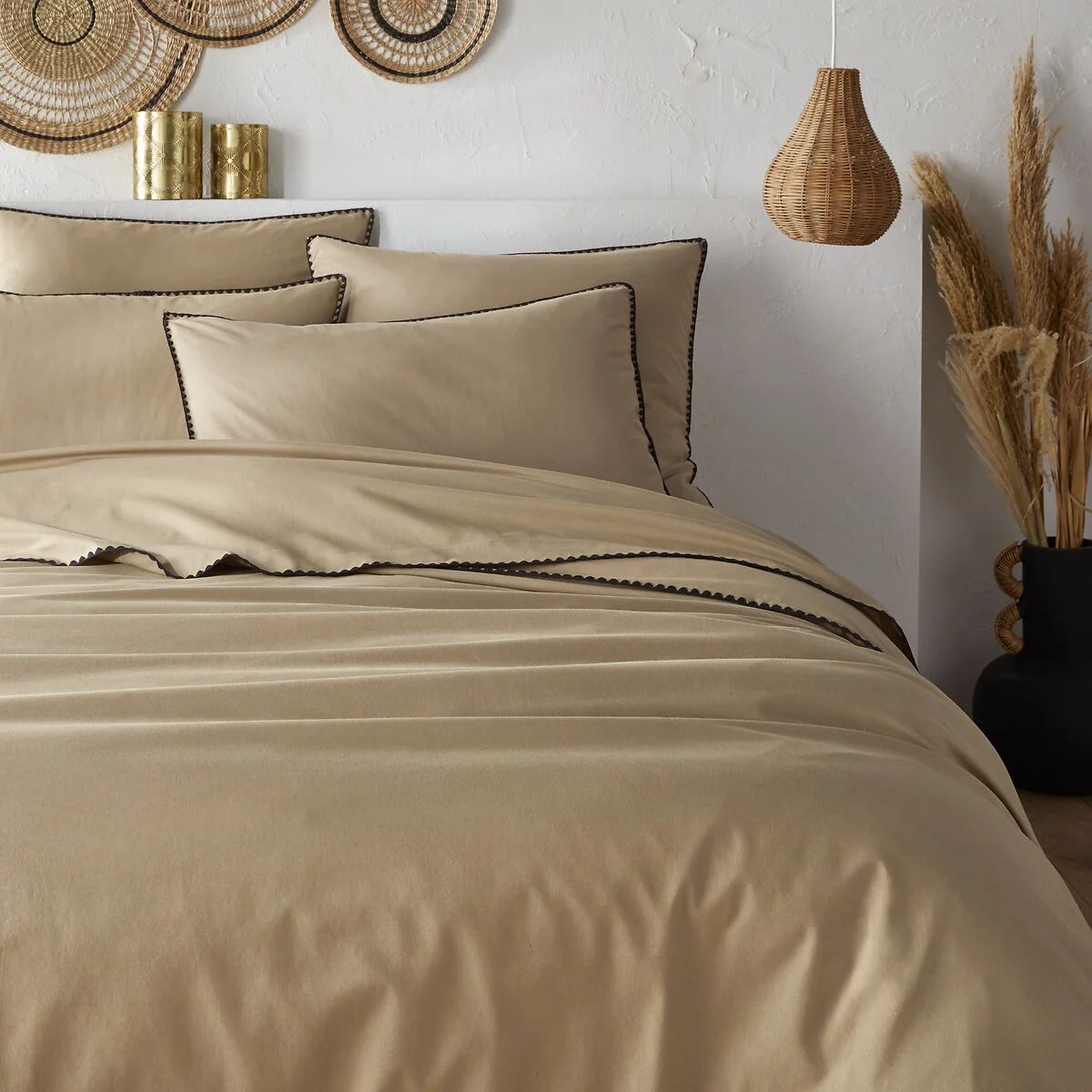 Merida Embroidered Washed Cotton Duvet Cover – image 2