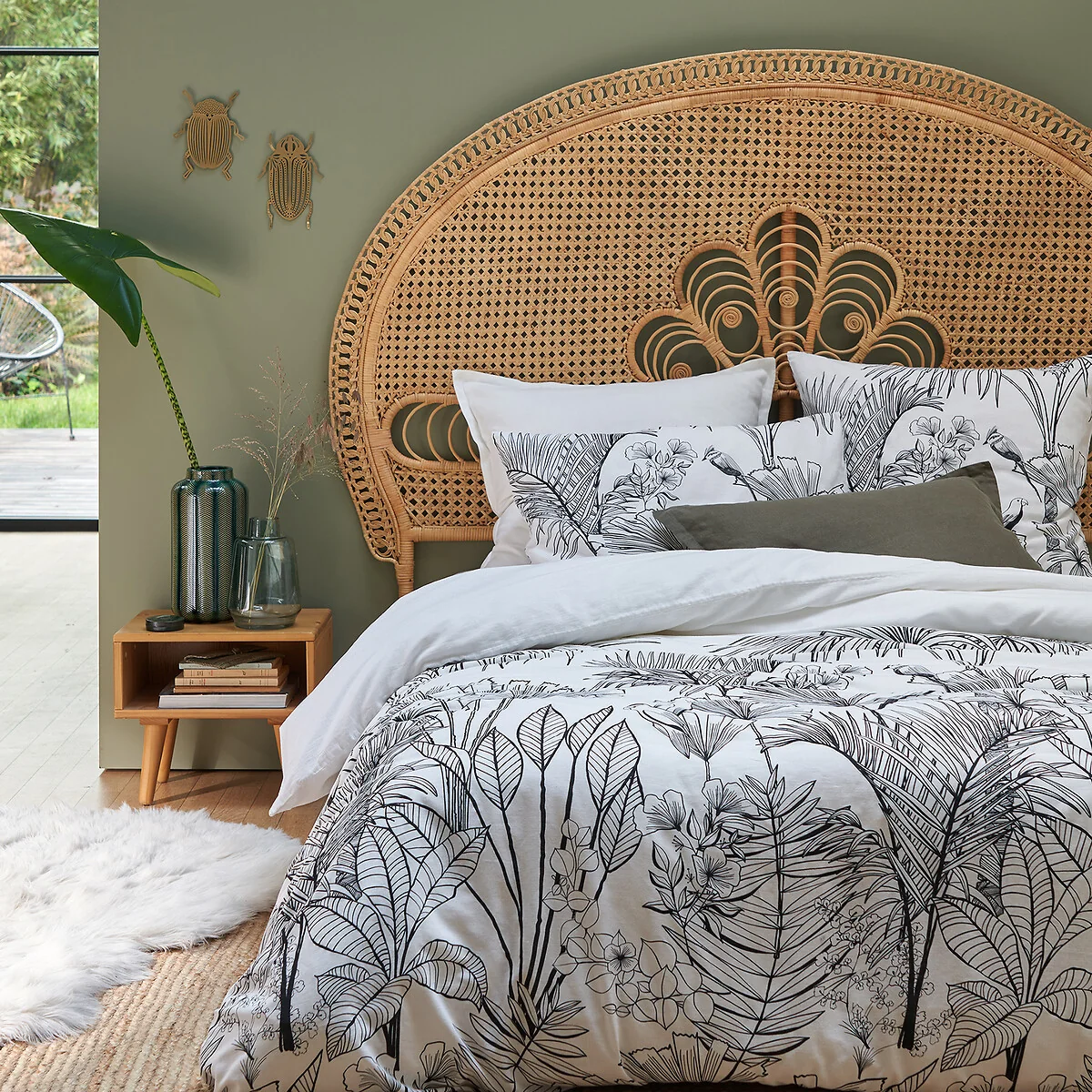 Jalapao Jungle Washed Linen Cotton Blend Duvet Cover – image 1