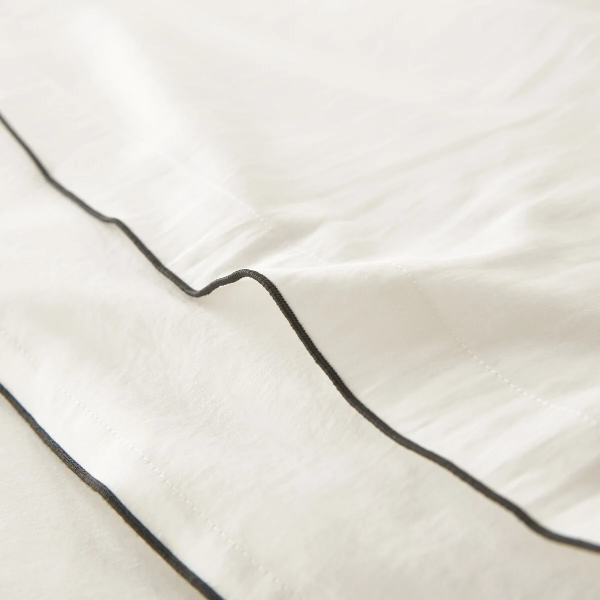 Victor Plain 100% Washed Cotton Satin 300 Thread Count Duvet Cover – image 3