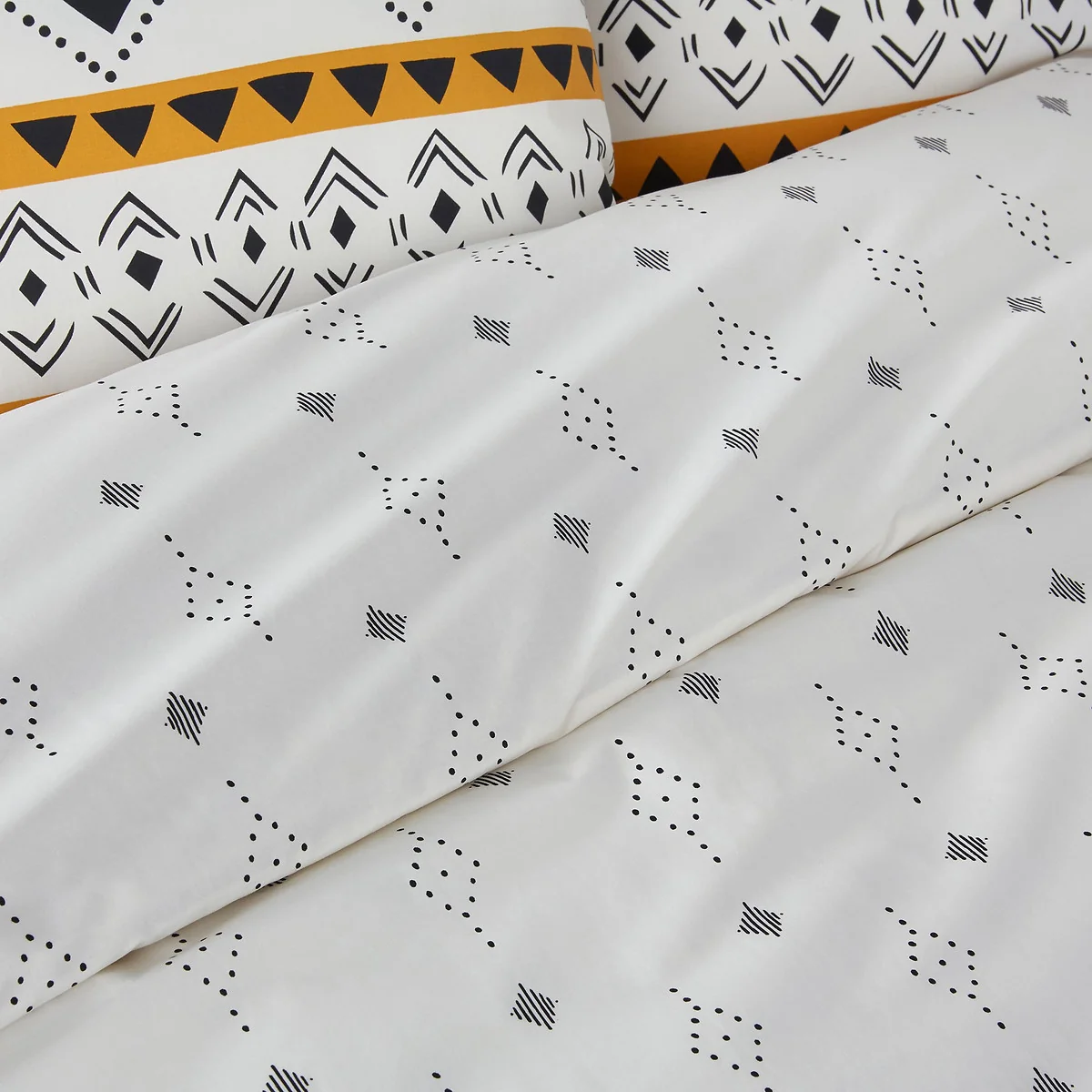 Bahiya Graphic 100% Cotton Percale 200 Thread Count Duvet Cover – image 2