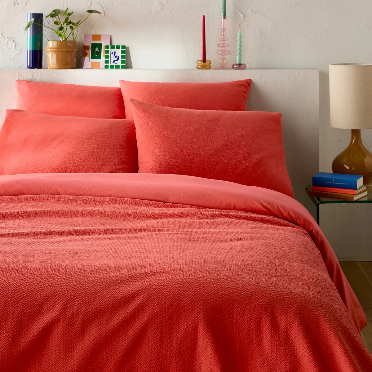 Seersucker Washed Cotton Duvet Cover – image 1