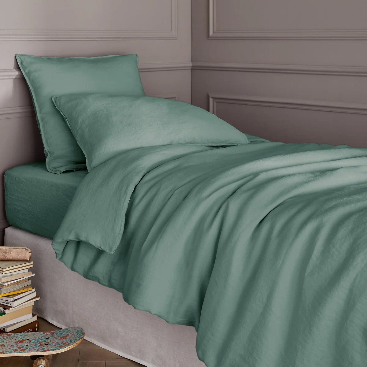 Elina 100% Washed Linen Duvet Cover – image 1