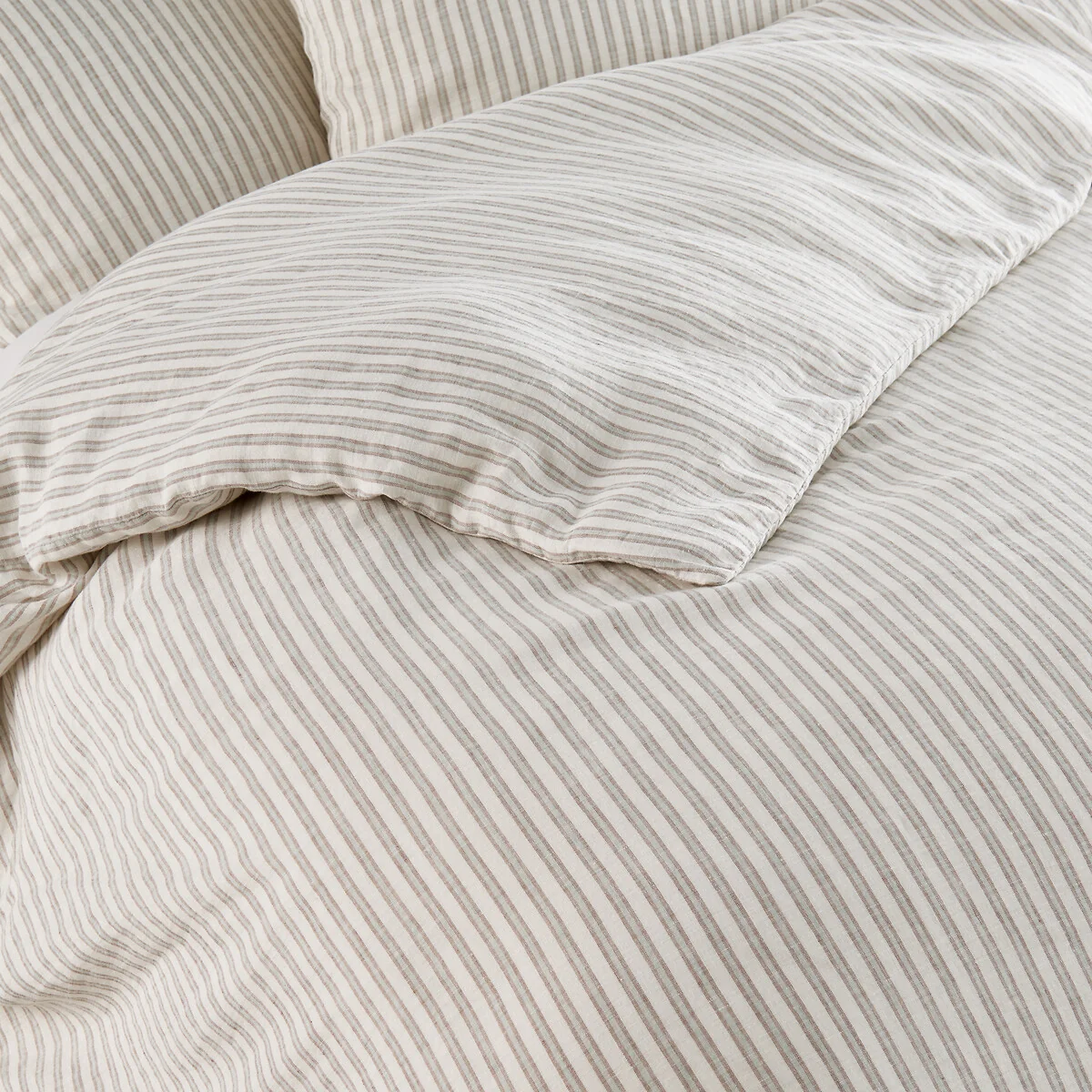 Kalaya Striped 100% Washed Linen Duvet Cover – image 3