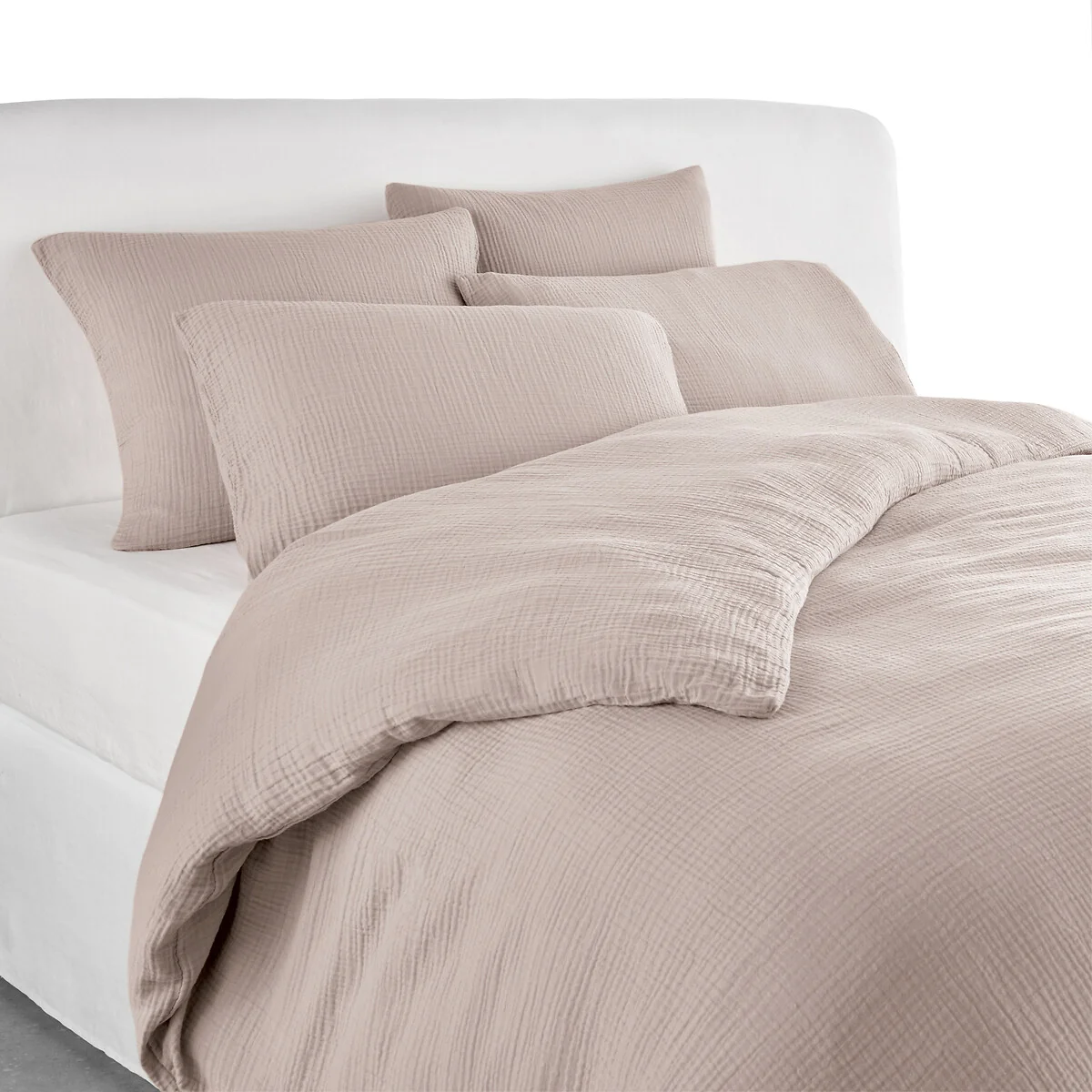 Yafa 100% Organic Cotton Muslin 200 Thread Count Duvet Cover – image 1