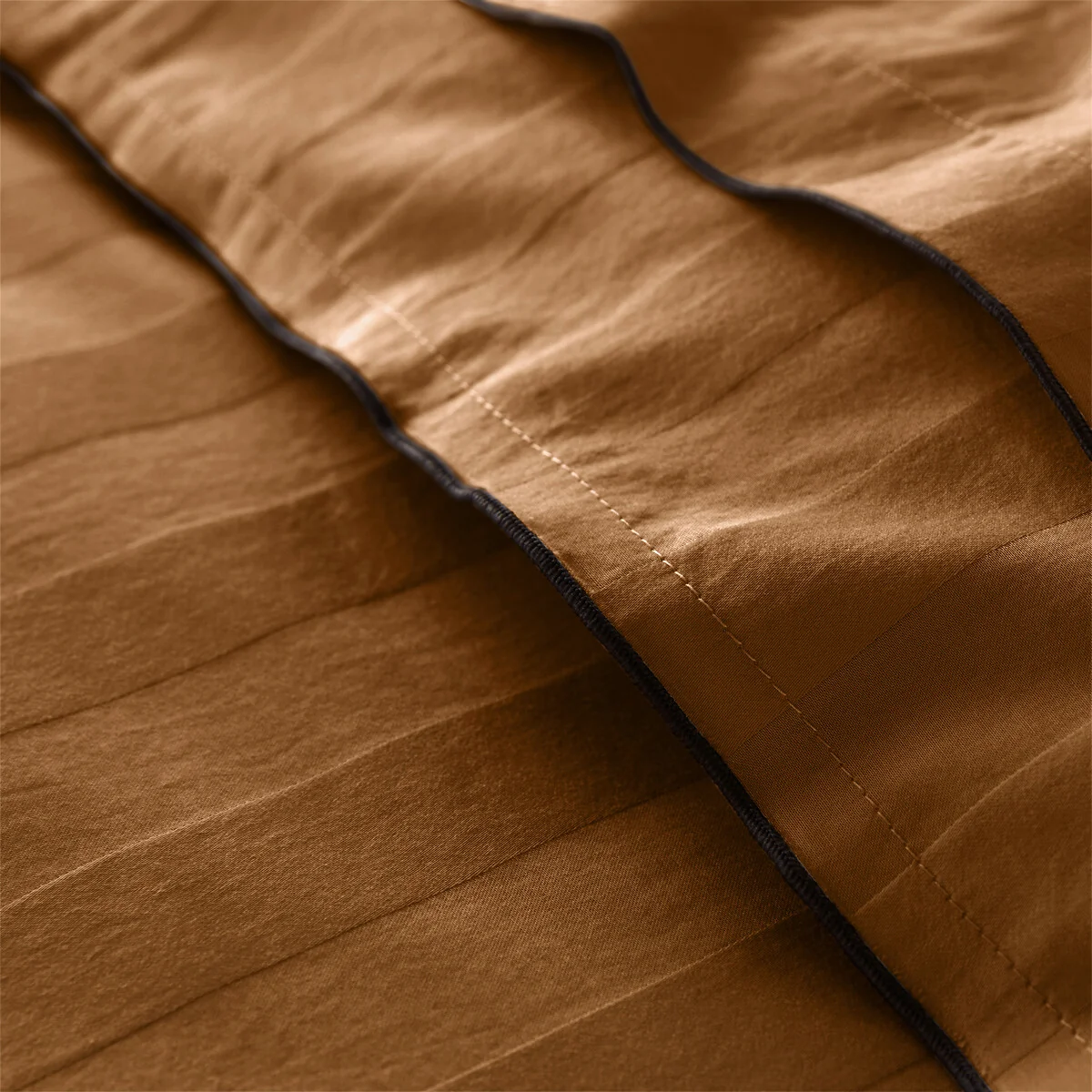 Victor Striped Washed Cotton Satin 300 Thread Count Duvet Cover – image 3