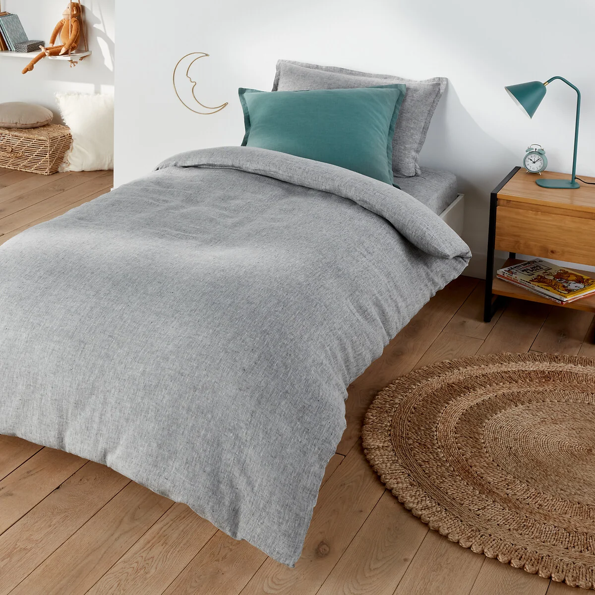 Linot Plain 100% Washed Linen Duvet Cover – image 1