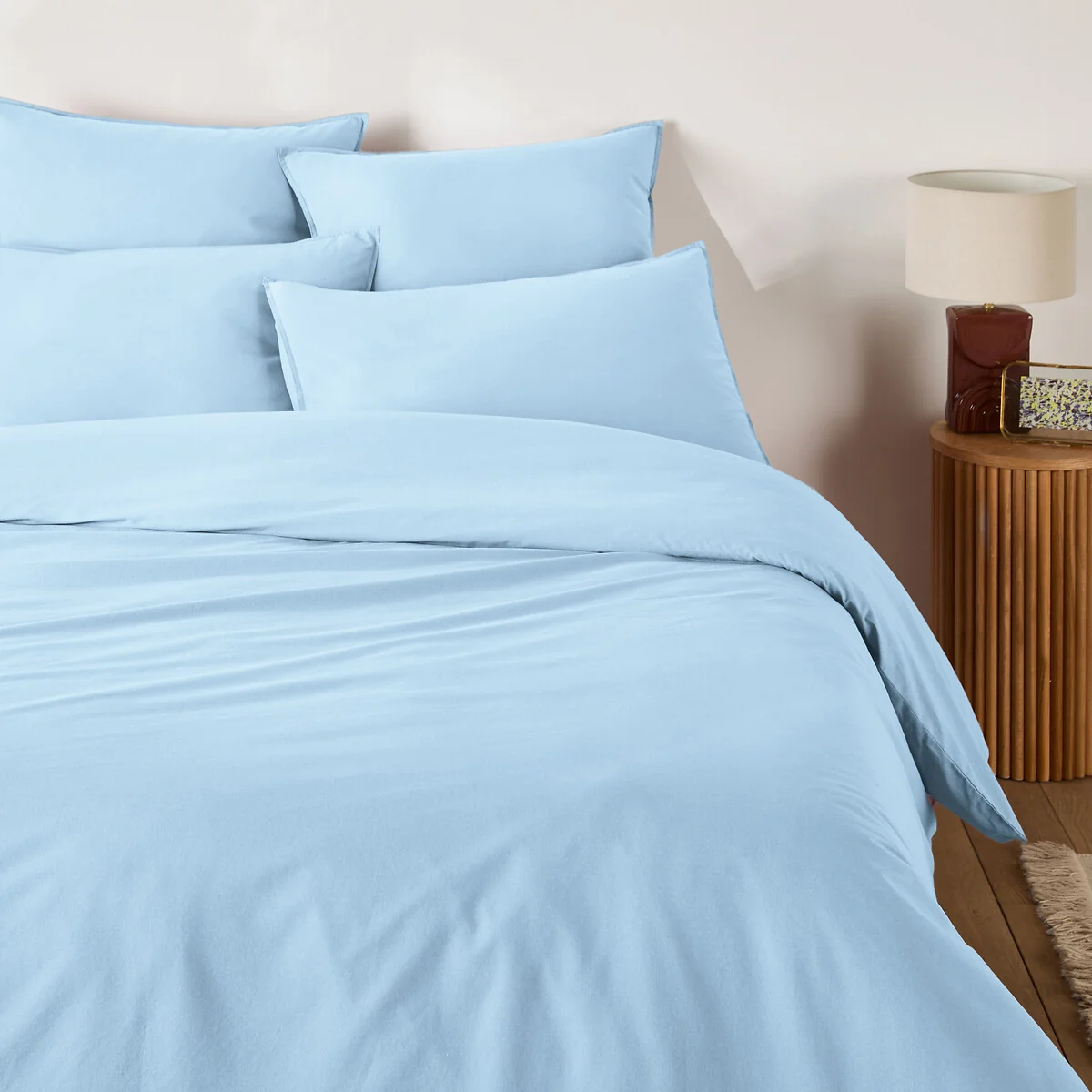 Scenario Plain 100% Washed Cotton Duvet Cover – image 5
