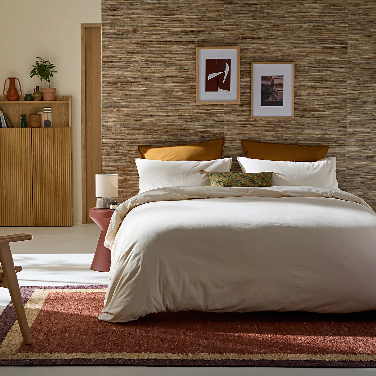 Scenario Plain 100% Washed Cotton Duvet Cover – image 3