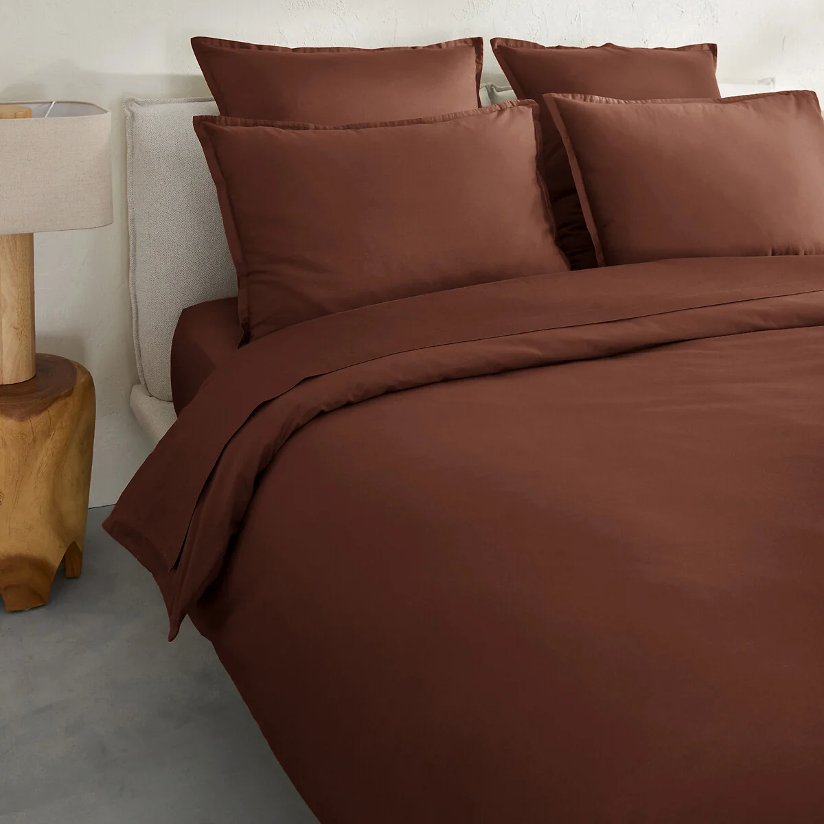 Saria Washed Cotton Sateen Duvet Cover – image 3