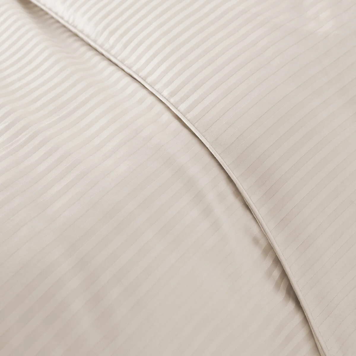 Opale Striped Cotton Satin 350 Thread Count Duvet Cover – image 3