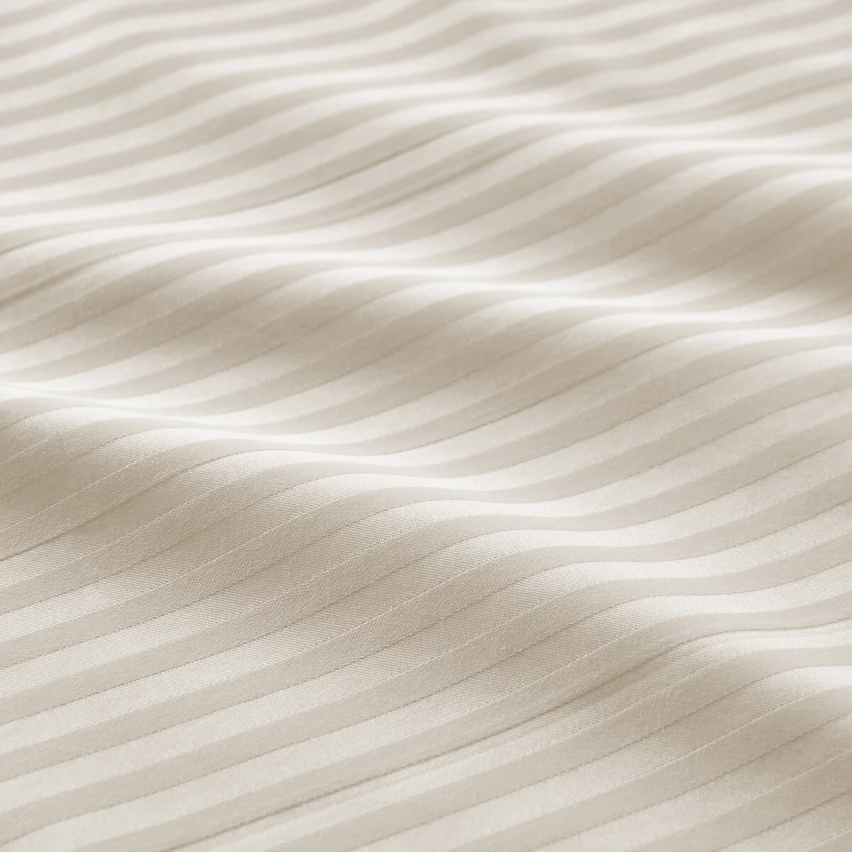 Opale Striped Cotton Satin 350 Thread Count Duvet Cover – image 4