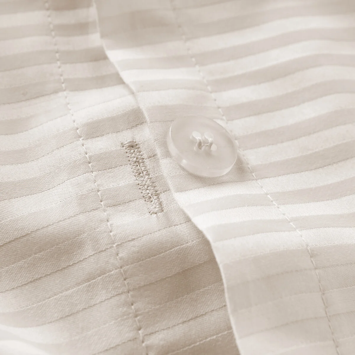 Opale Striped Cotton Satin 350 Thread Count Duvet Cover – image 5