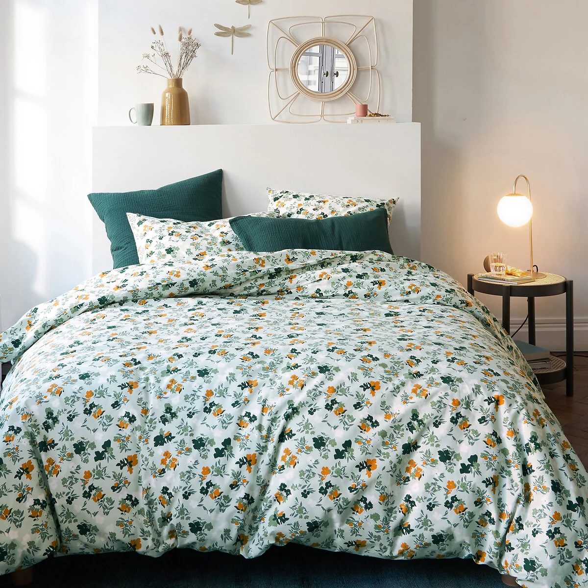 Voladores Floral 100% Cotton Percale 200 Thread Count Duvet Cover – image 1