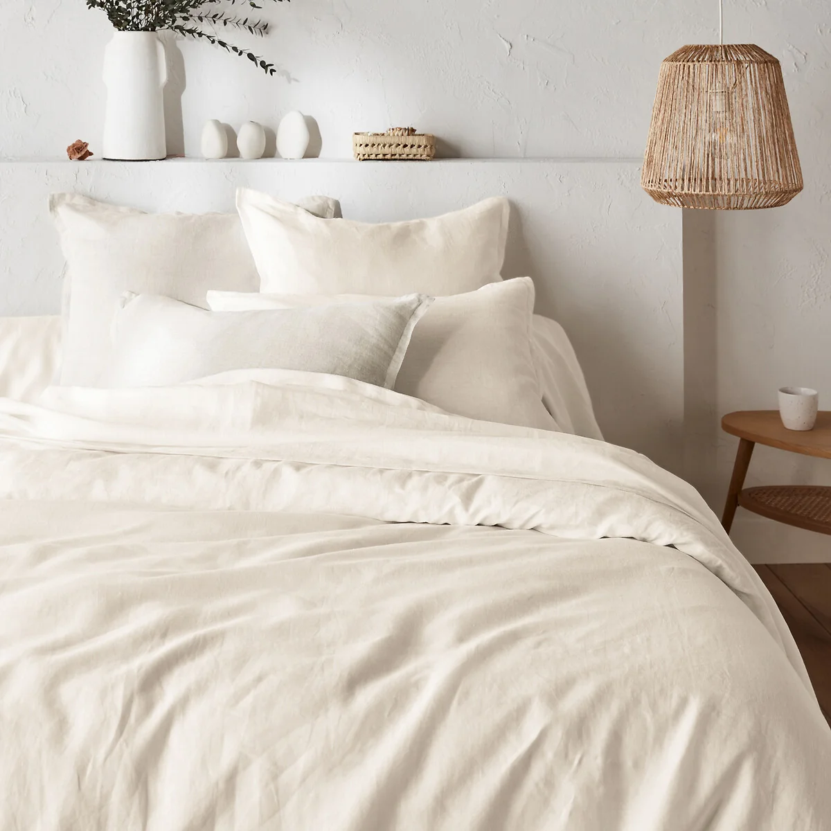 Linot Plain 100% Washed Linen Duvet Cover – image 1