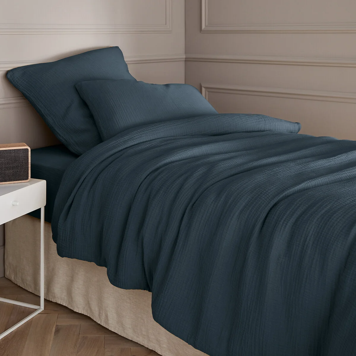 Yafa Organic Cotton Muslin 200 Thread Count Duvet Cover – image 1