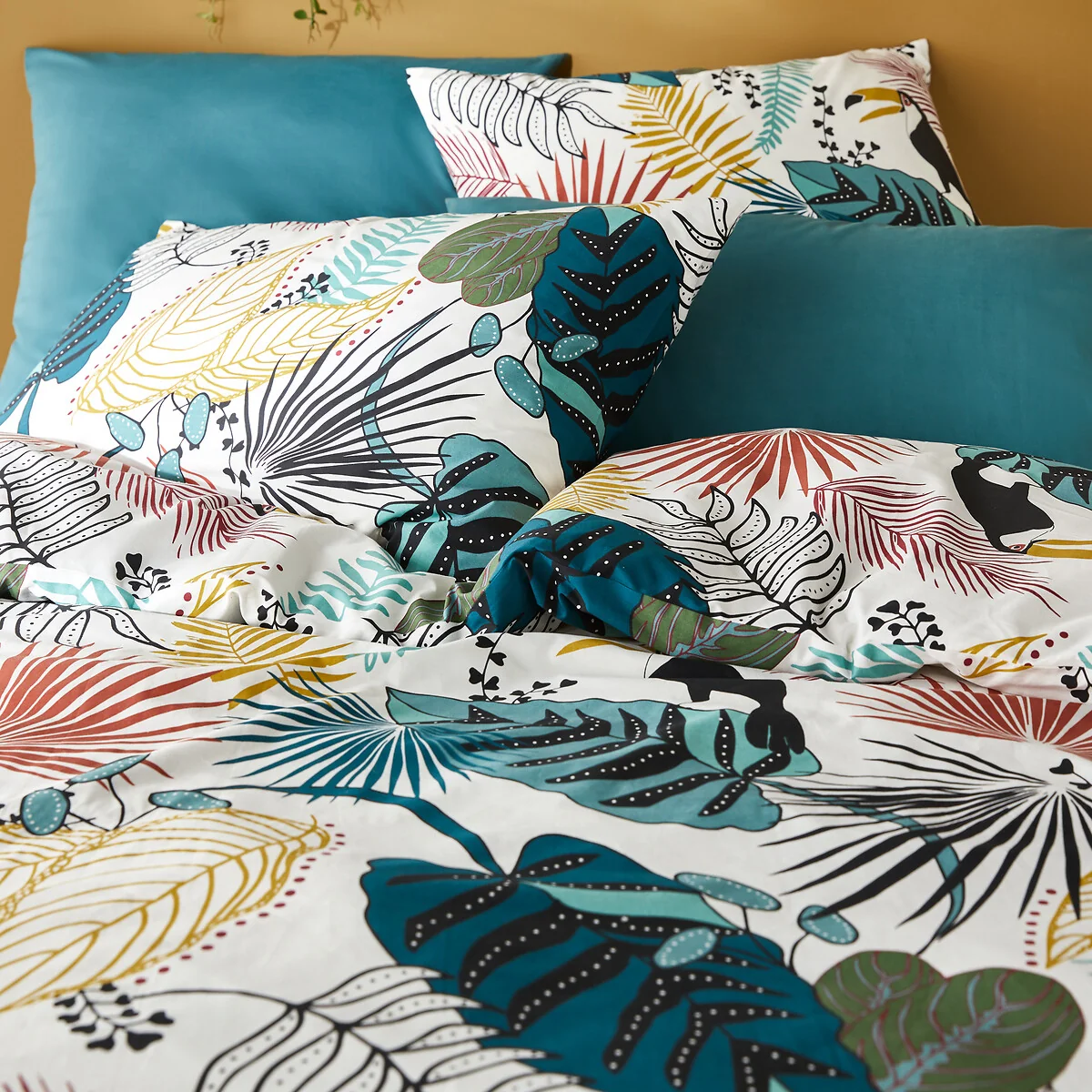Macara Jungle 100% Cotton Percale 200 Thread Count Duvet Cover – image 2