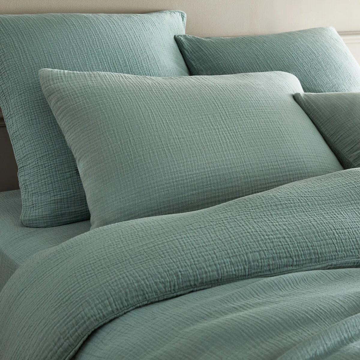 Yafa 100% Organic Cotton Muslin 200 Thread Count Duvet Cover – image 3