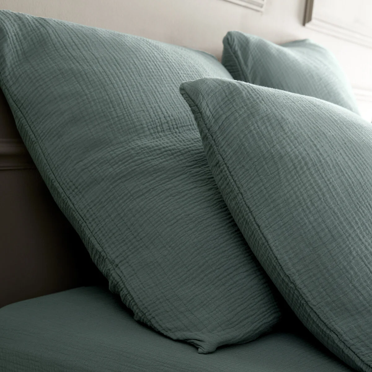 Yafa 100% Organic Cotton Muslin 200 Thread Count Duvet Cover – image 4