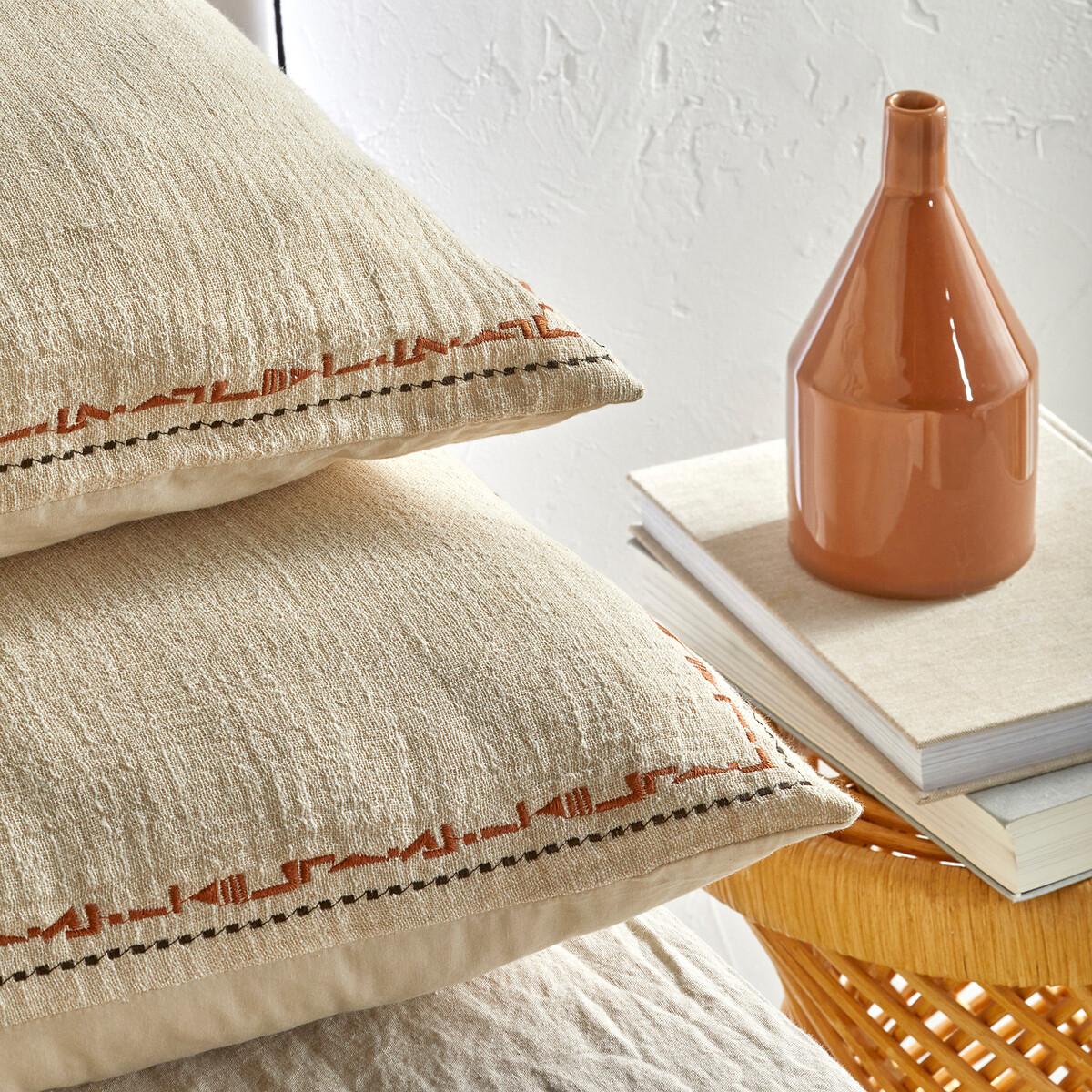 Thesari Two-Sided Linen and Cotton Muslin Duvet Cover – image 2