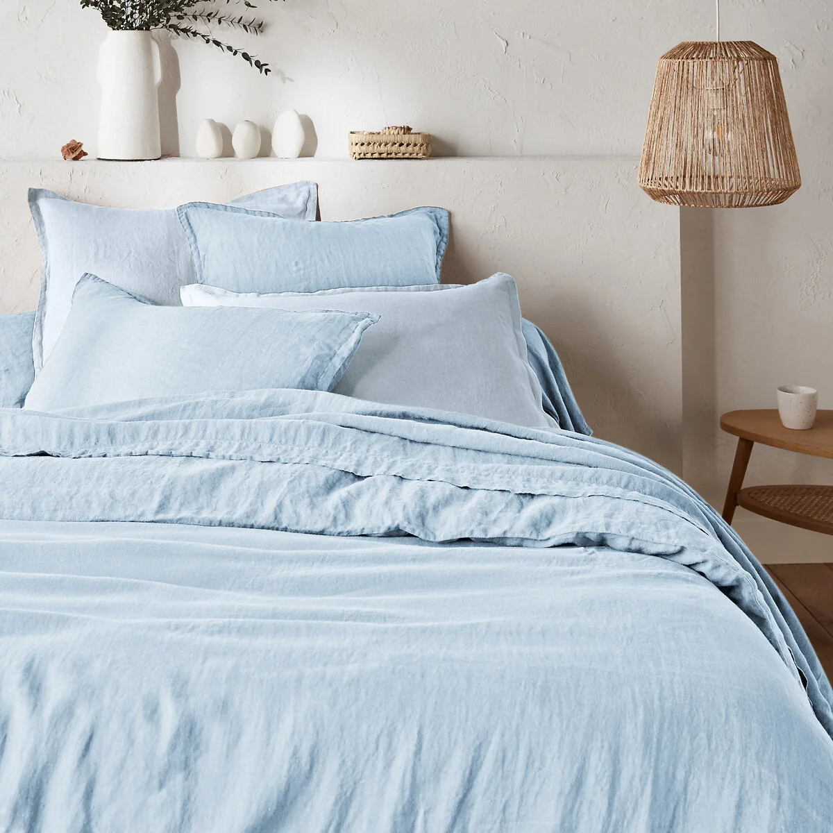 Linot Plain 100% Washed Linen Duvet Cover – image 1