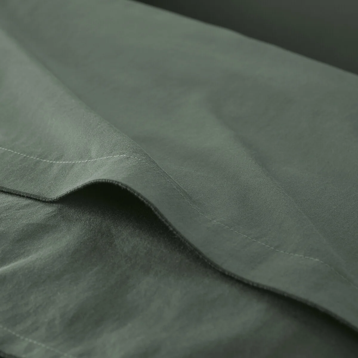 Victor Plain 100% Washed Cotton Satin 300 Thread Count Duvet Cover – image 3