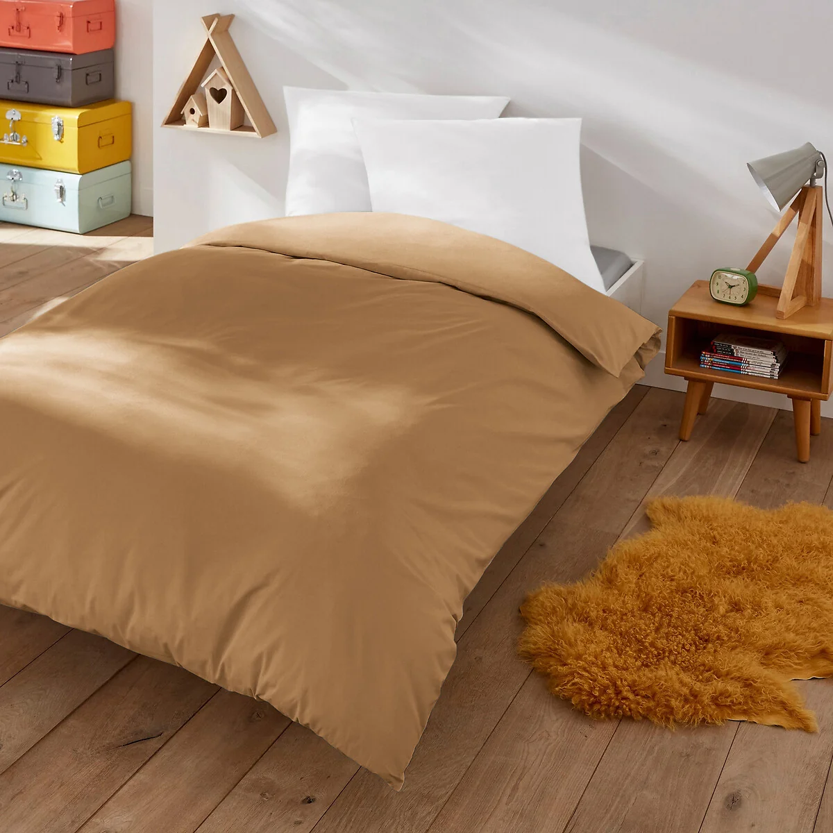Scenario Plain Polycotton Duvet Cover – image 1