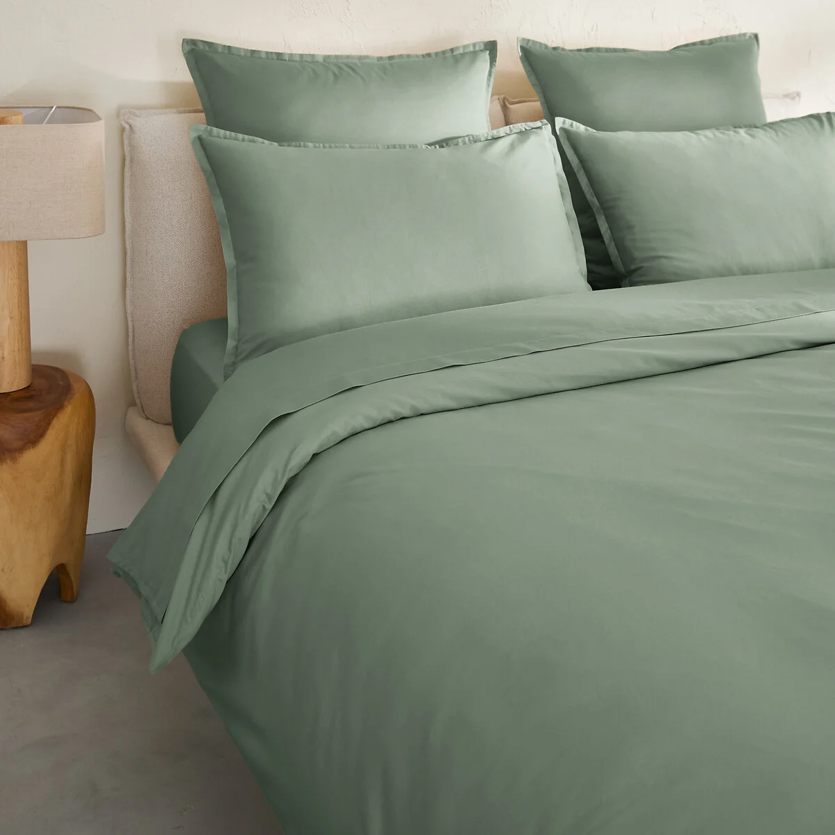 Saria Washed Cotton Sateen Duvet Cover – image 3