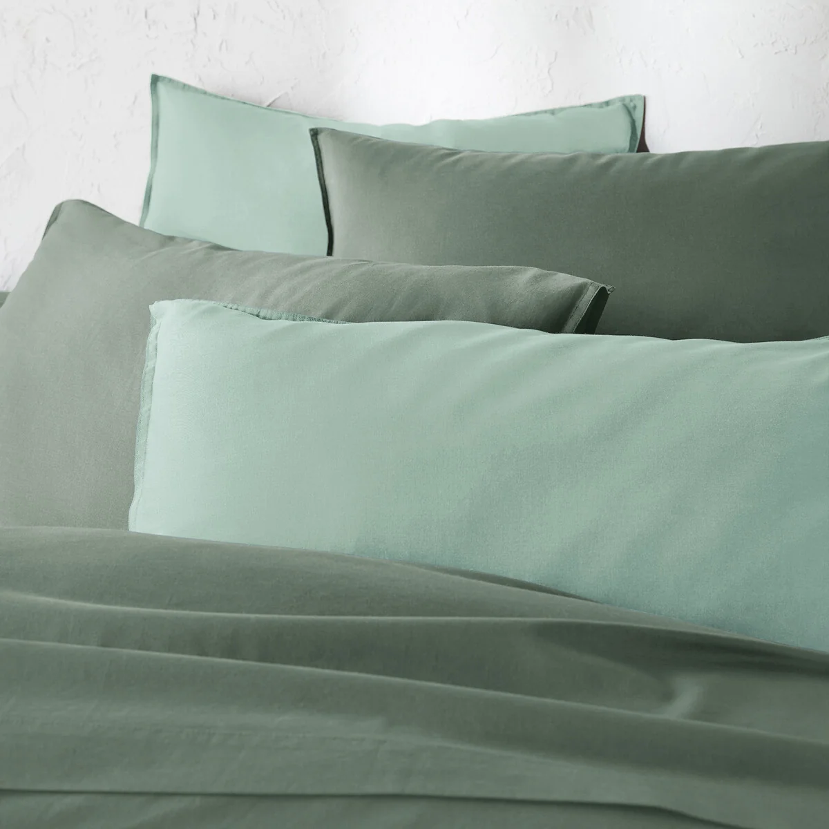 Scenario Plain 100% Washed Cotton Duvet Cover – image 3