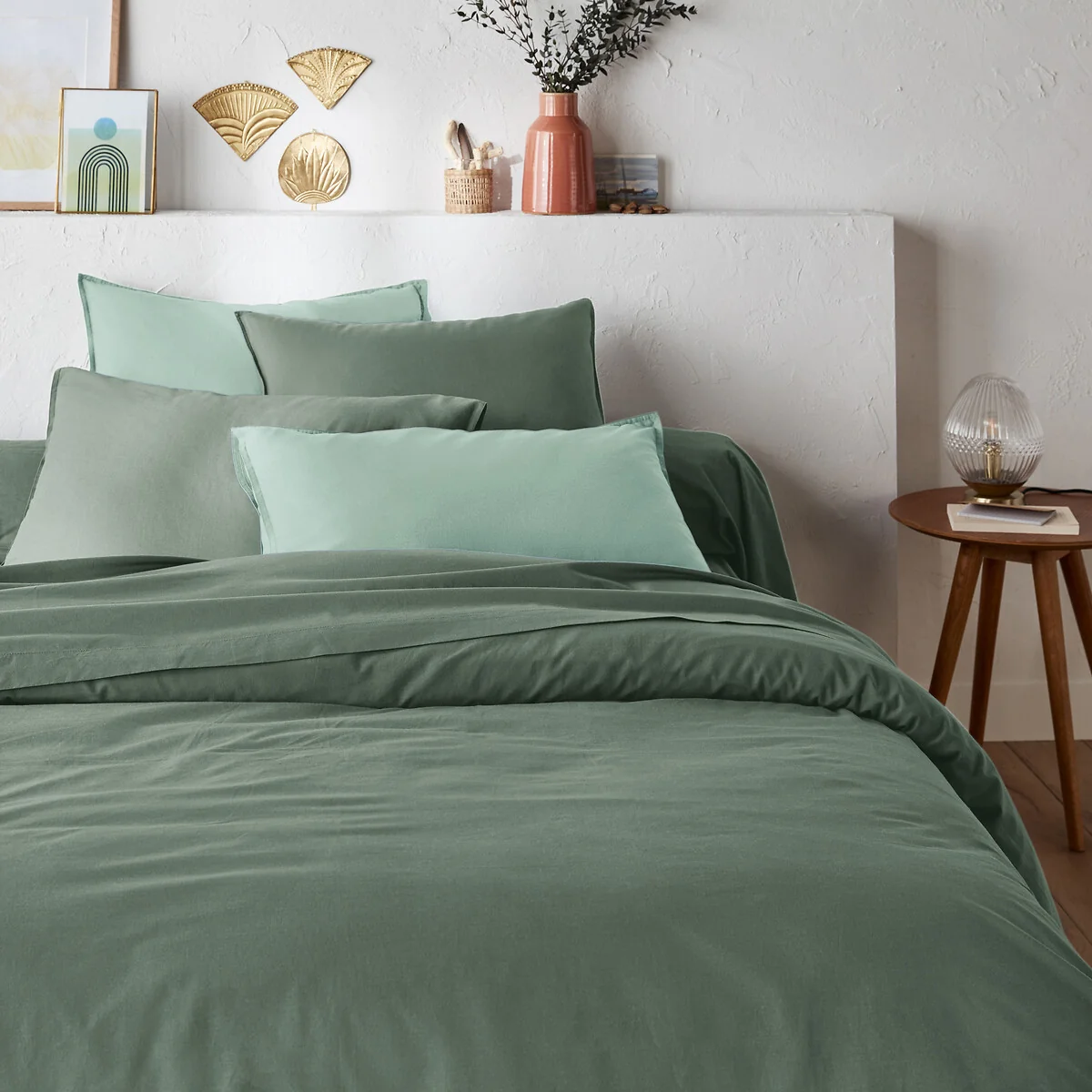 Scenario Plain 100% Washed Cotton Duvet Cover – image 1