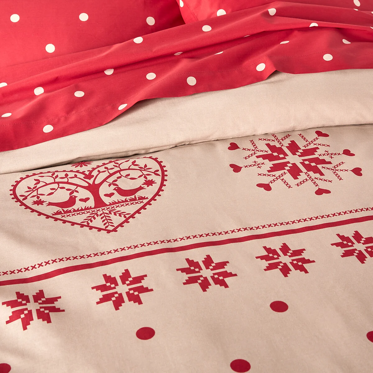 Edelweiss Polka Dot 100% Cotton Duvet Cover – image 2