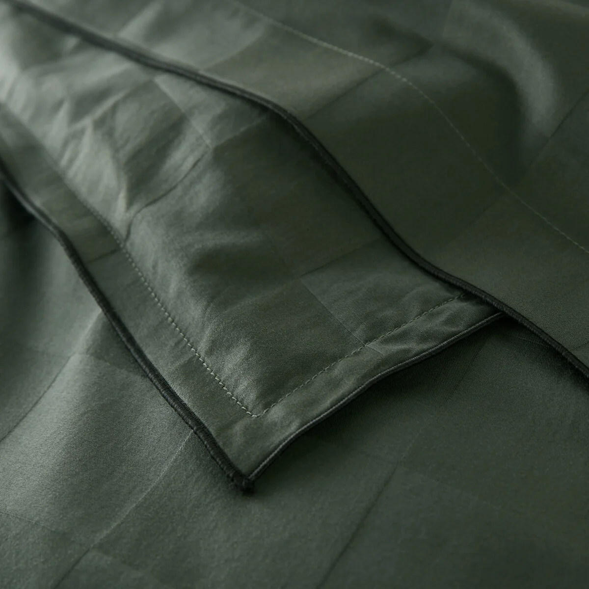 Victor Checkerboard 100% Washed Cotton Satin 300 Thread Count Duvet Cover – image 5