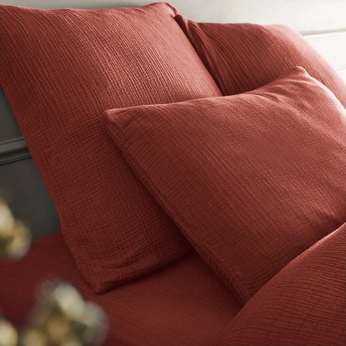 Yafa Organic Cotton Muslin Duvet Cover – image 4