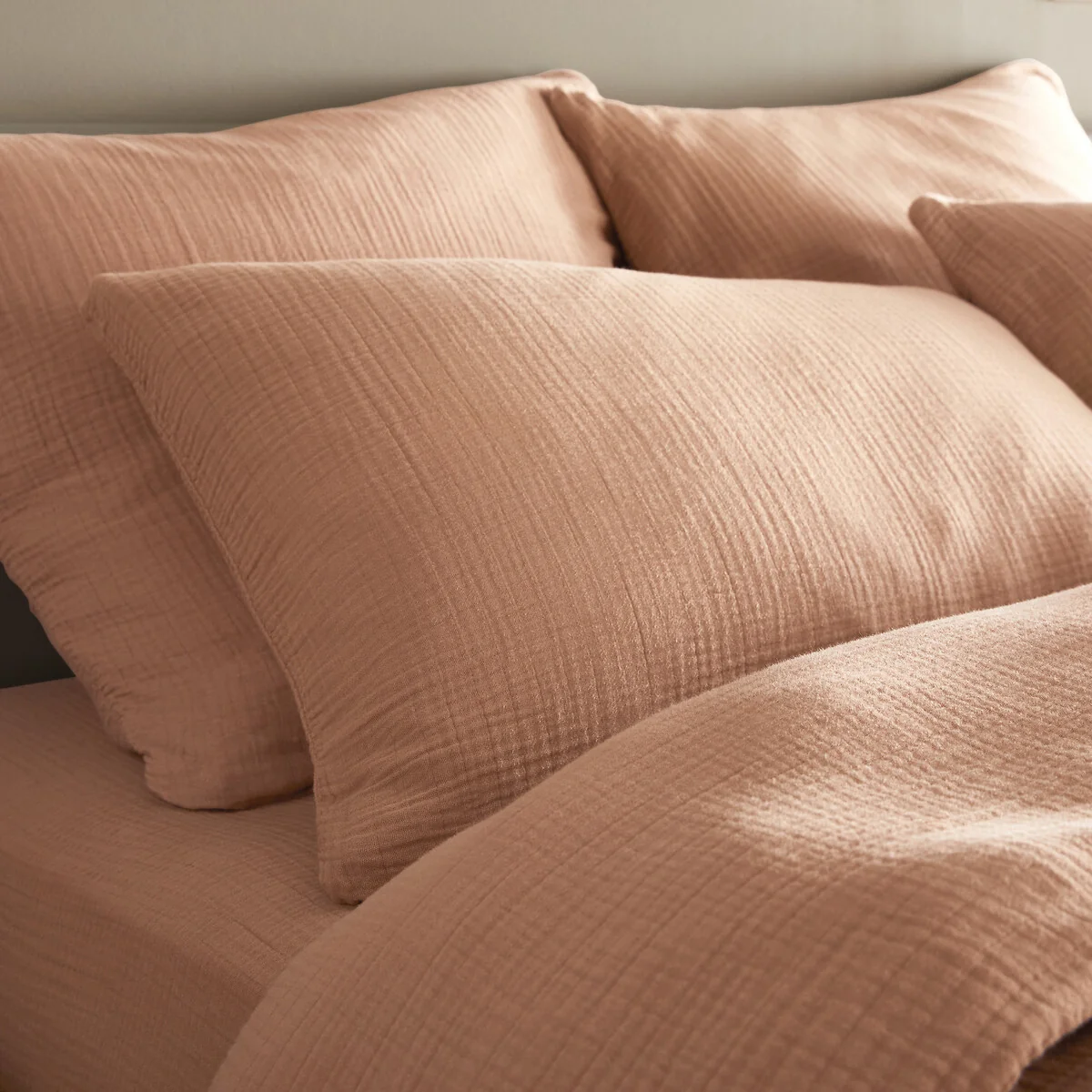 Yafa 100% Organic Cotton Muslin 200 Thread Count Duvet Cover – image 3
