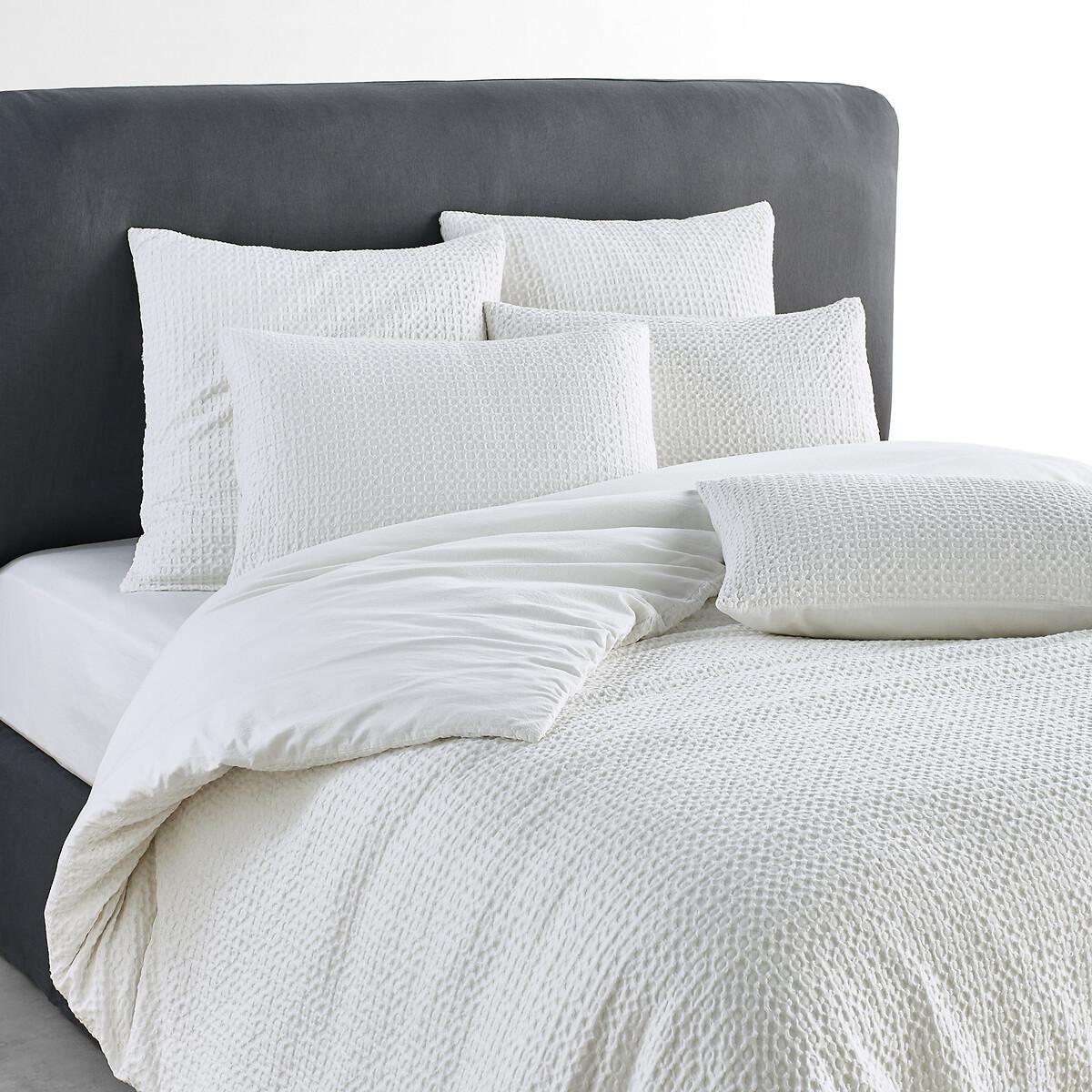 Felycia Textured 100% Organic Cotton Percale Duvet Cover – image 1