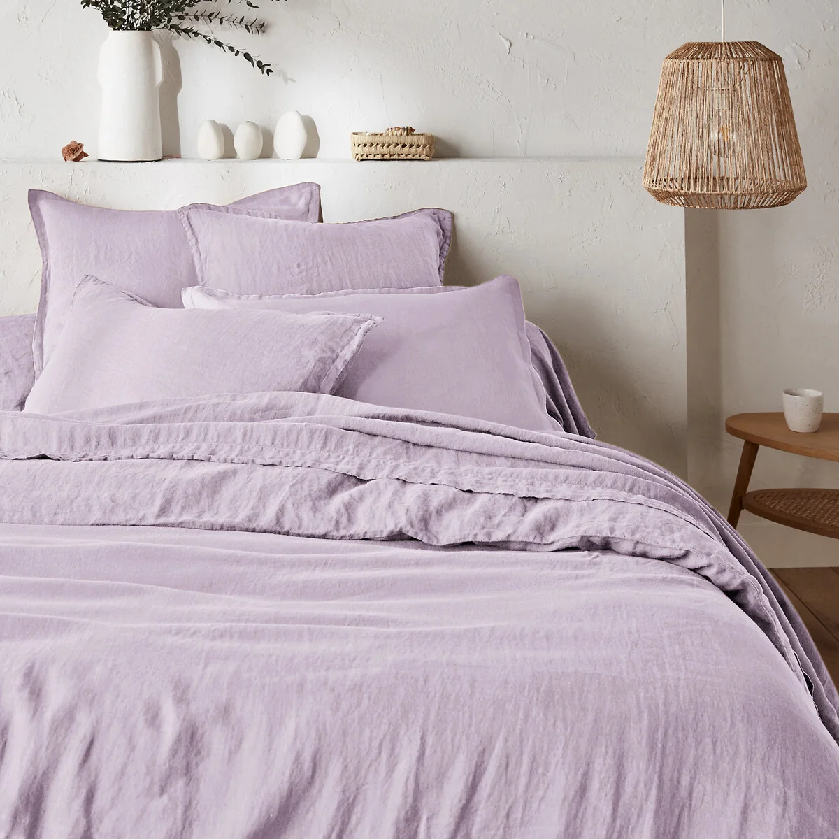 Linot Plain 100% Washed Linen Duvet Cover – image 1