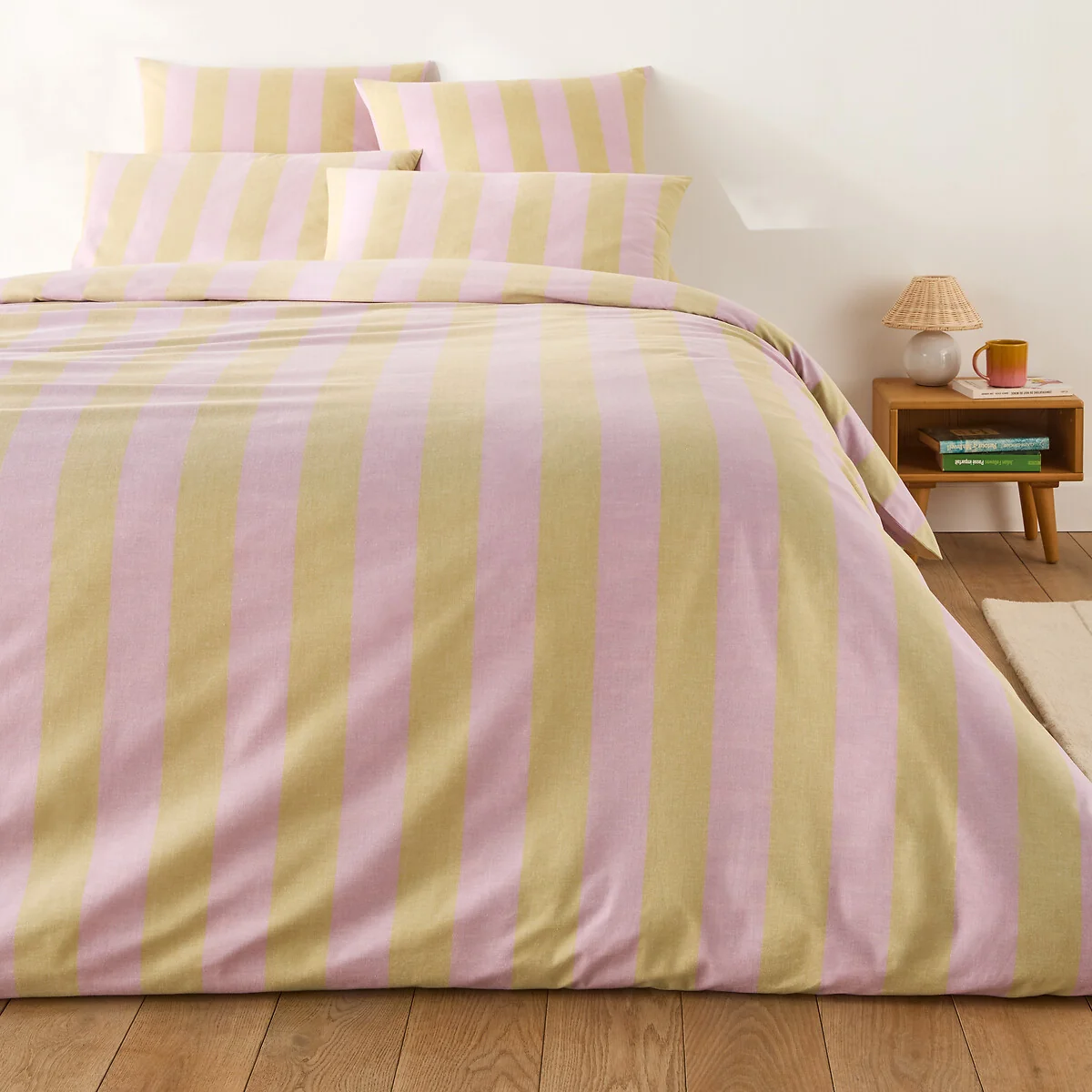 Tamori Amber/Mauve Duvet Cover in Cotton – image 2