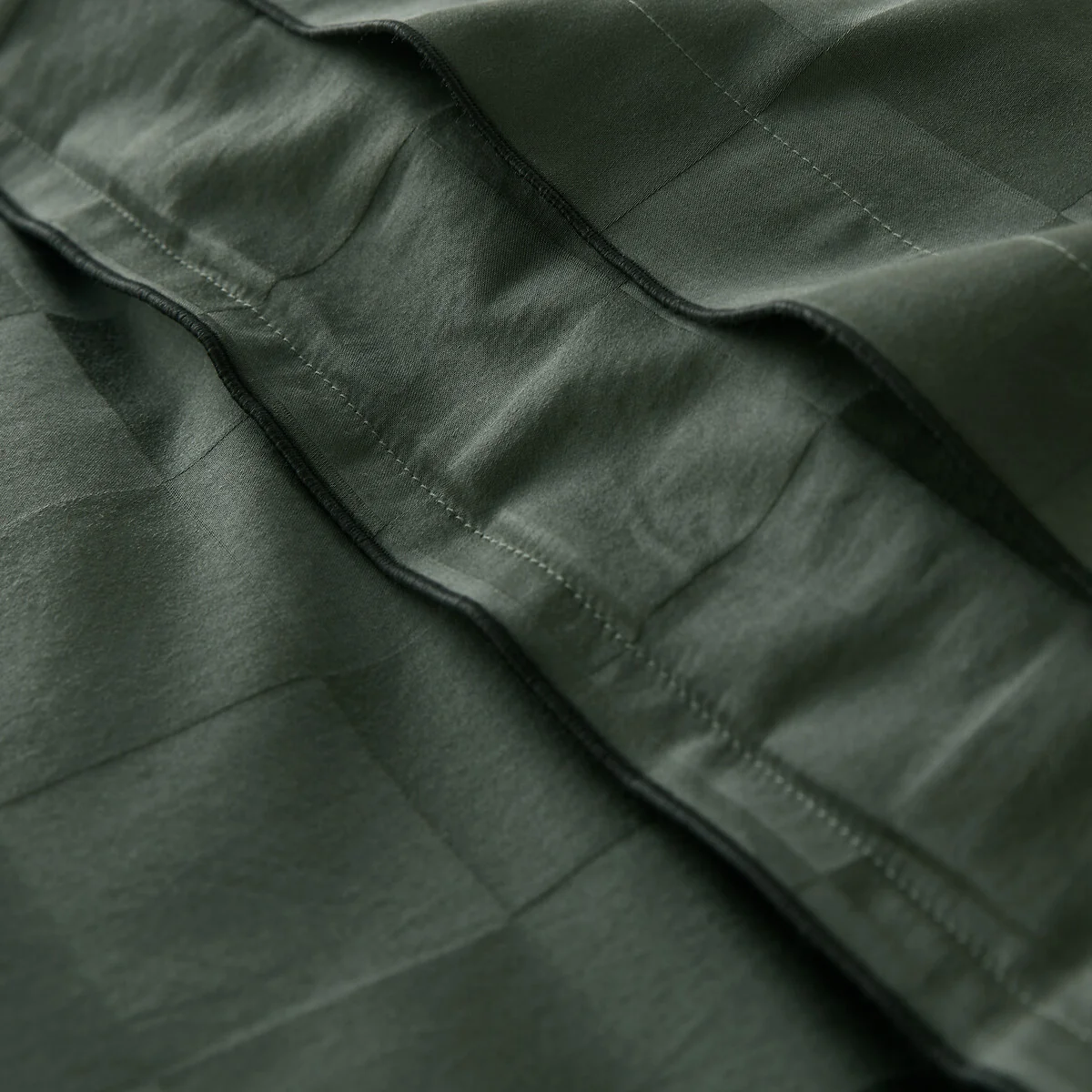 Victor Checkerboard 100% Washed Cotton Satin 300 Thread Count Duvet Cover – image 4